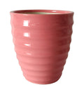 UrbanRoots Ripple Ceramic Pot (5 inch) (Rose Pink)