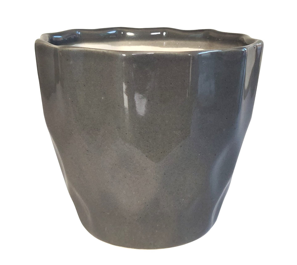 UrbanRoots Pineapple Ceramic Pot (5 inch) (Dark Grey)