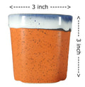 UrbanRoots Pipe Design Ceramic Pot (3 inch) (Combo)