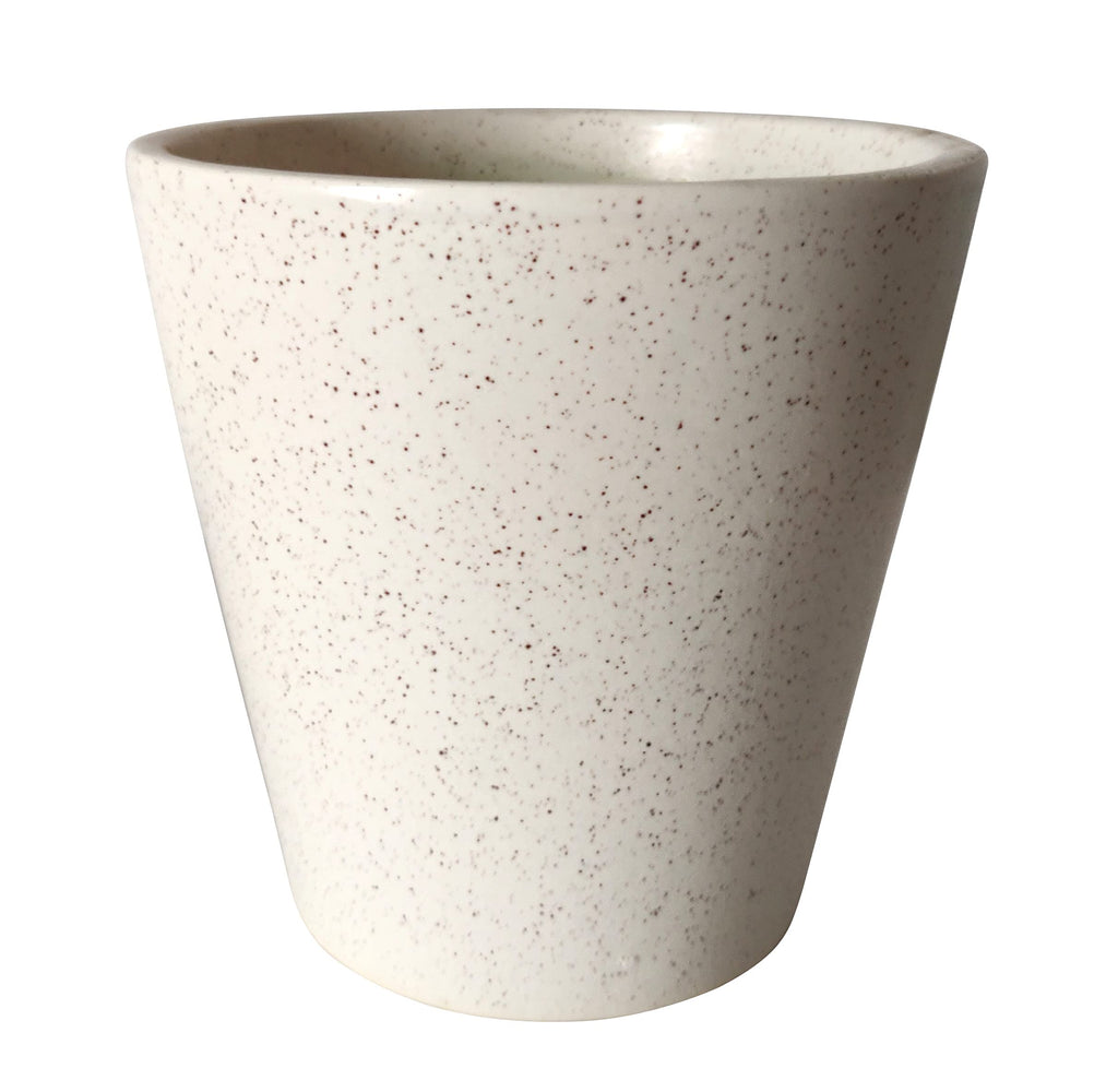 UrbanRoots V Shape Ceramic Pot (Marble, 7 Inch)