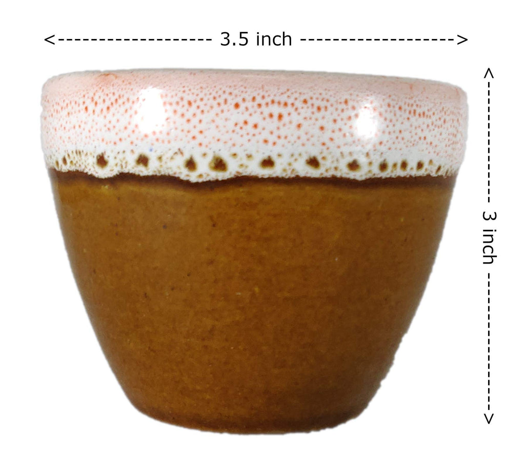 UrbanRoots Ceramic Pot for Succulent (3 inch) (Combo)
