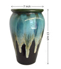 UrbanRoots Large Kulhad Ceramic Pot (13 inch) (Brown)