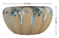 UrbanRoots Pumpkin Ceramic Pot (7 inch) (Beige)