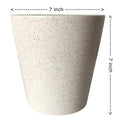 UrbanRoots V Shape Ceramic Pot (Marble, 7 Inch)