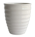 UrbanRoots Ripple Ceramic Pot (5.5 inch) (White)