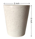 UrbanRoots V Shape Planter (Marble, 5 Inch)