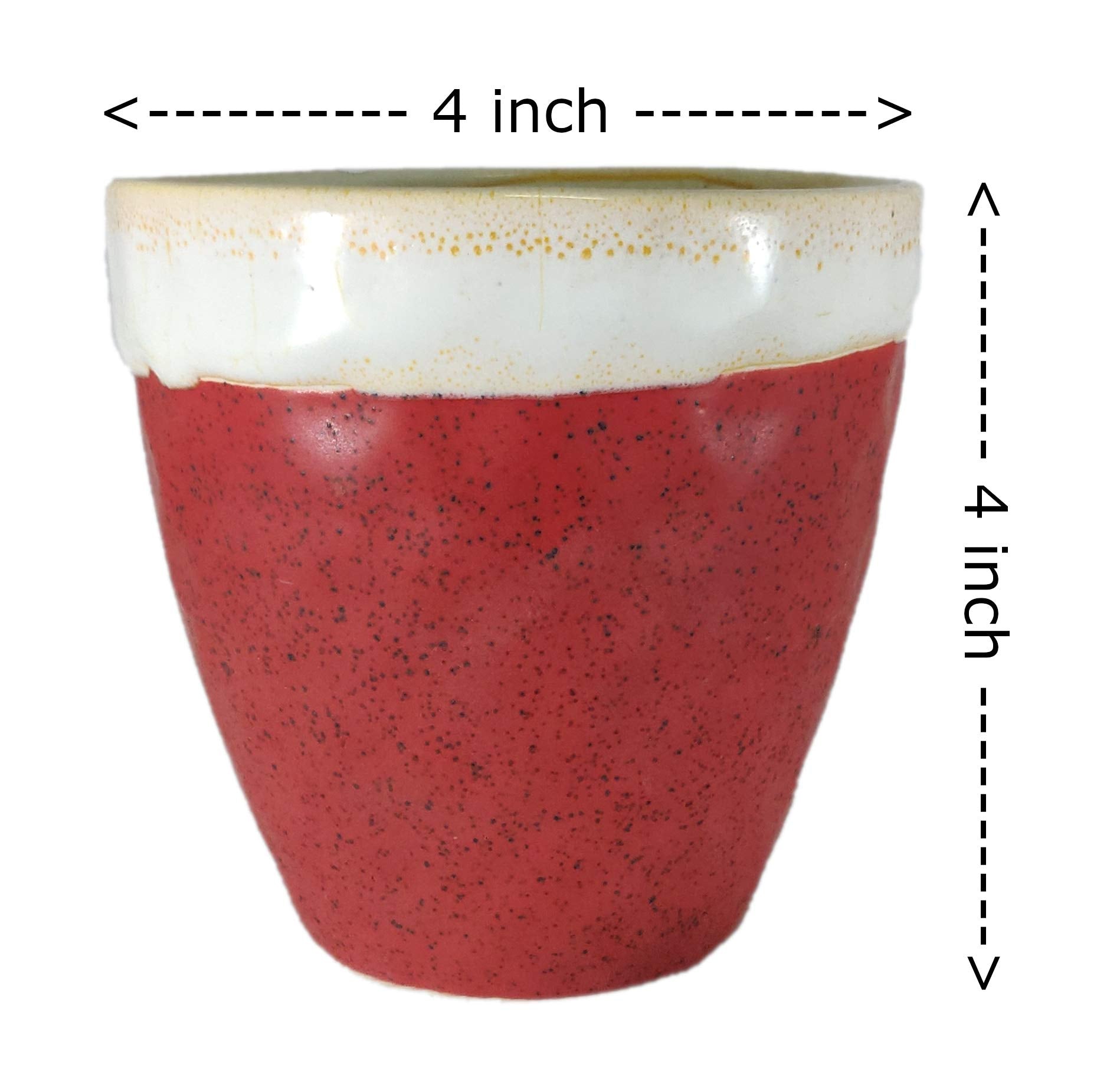 UrbanRoots Diamond Texture Ceramic Pot (4 inch) (Combo 1)