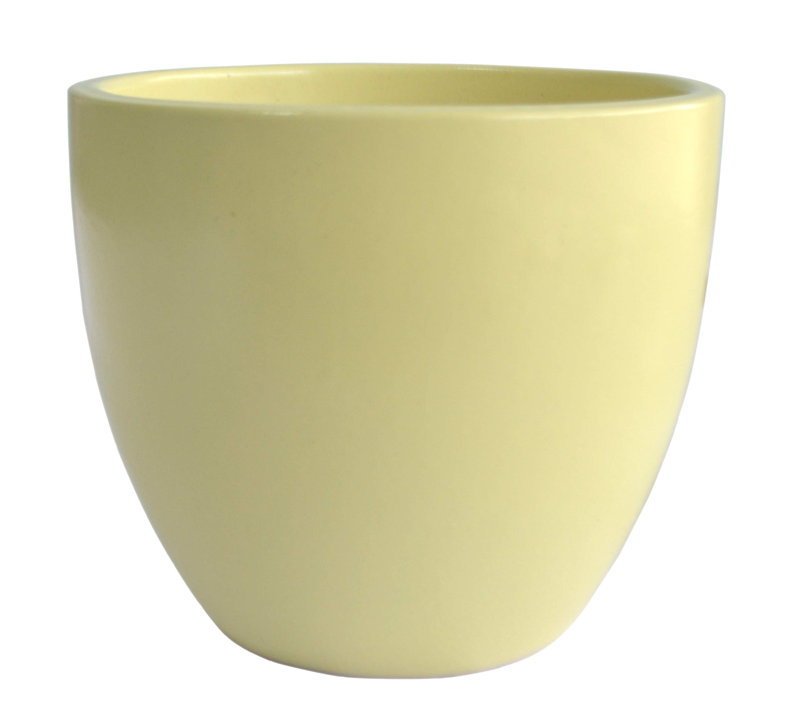 UrbanRoots Egg Ceramic Pot (5 inch) (Pineapple Yellow)