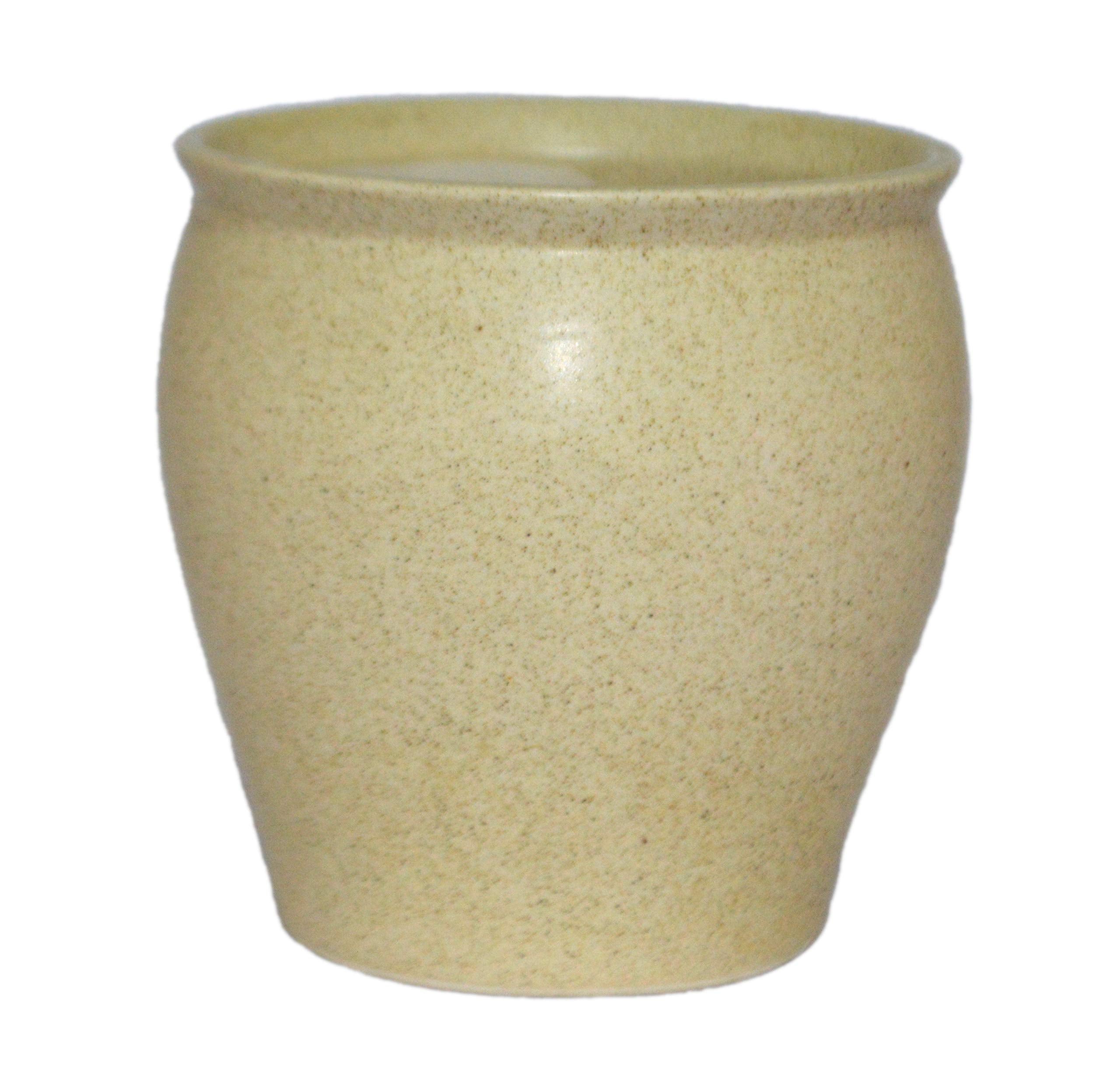 UrbanRoots Kulhad Ceramic Pot (5 inch) (Beige)