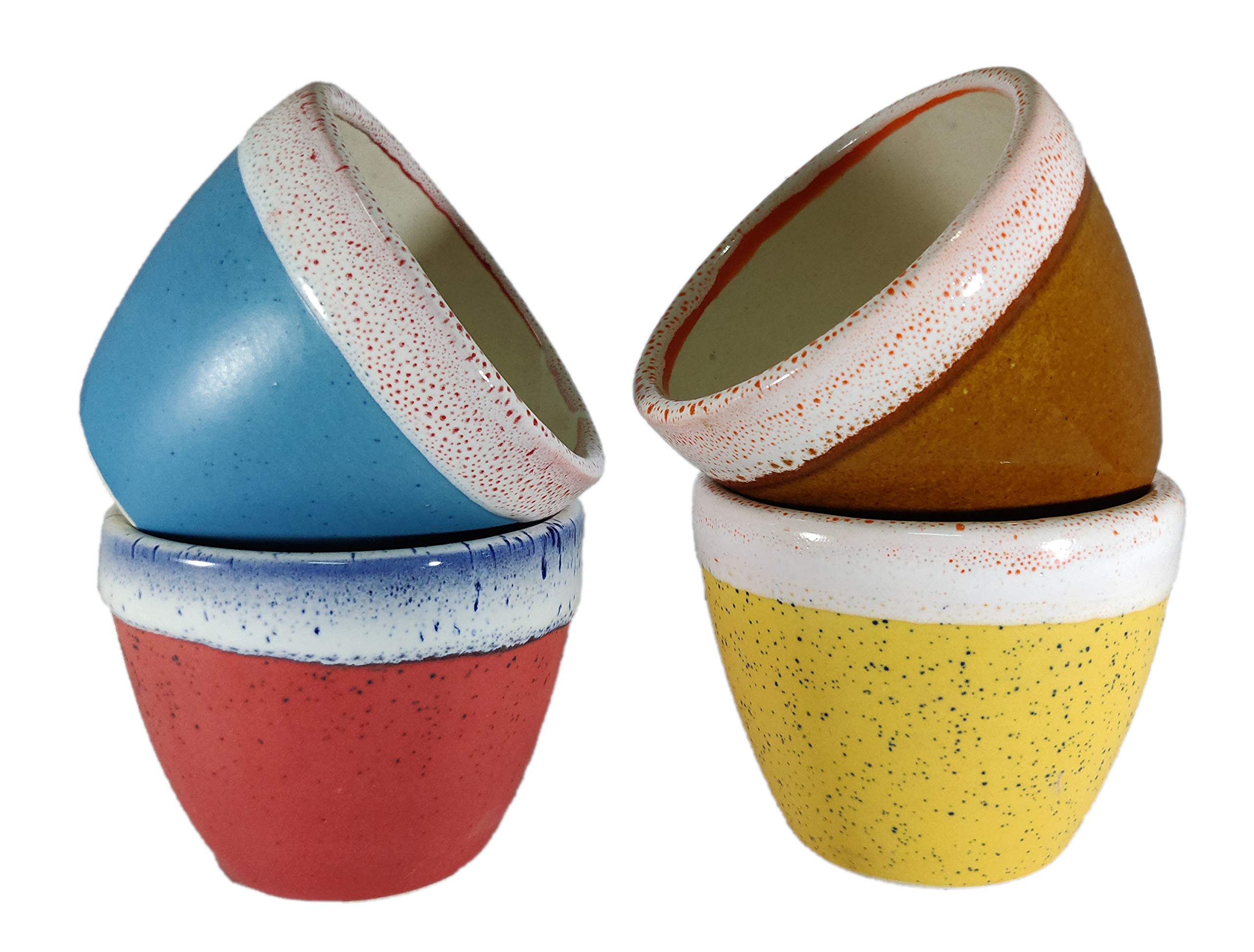 UrbanRoots Ceramic Pot for Succulent (3 inch) (Combo)