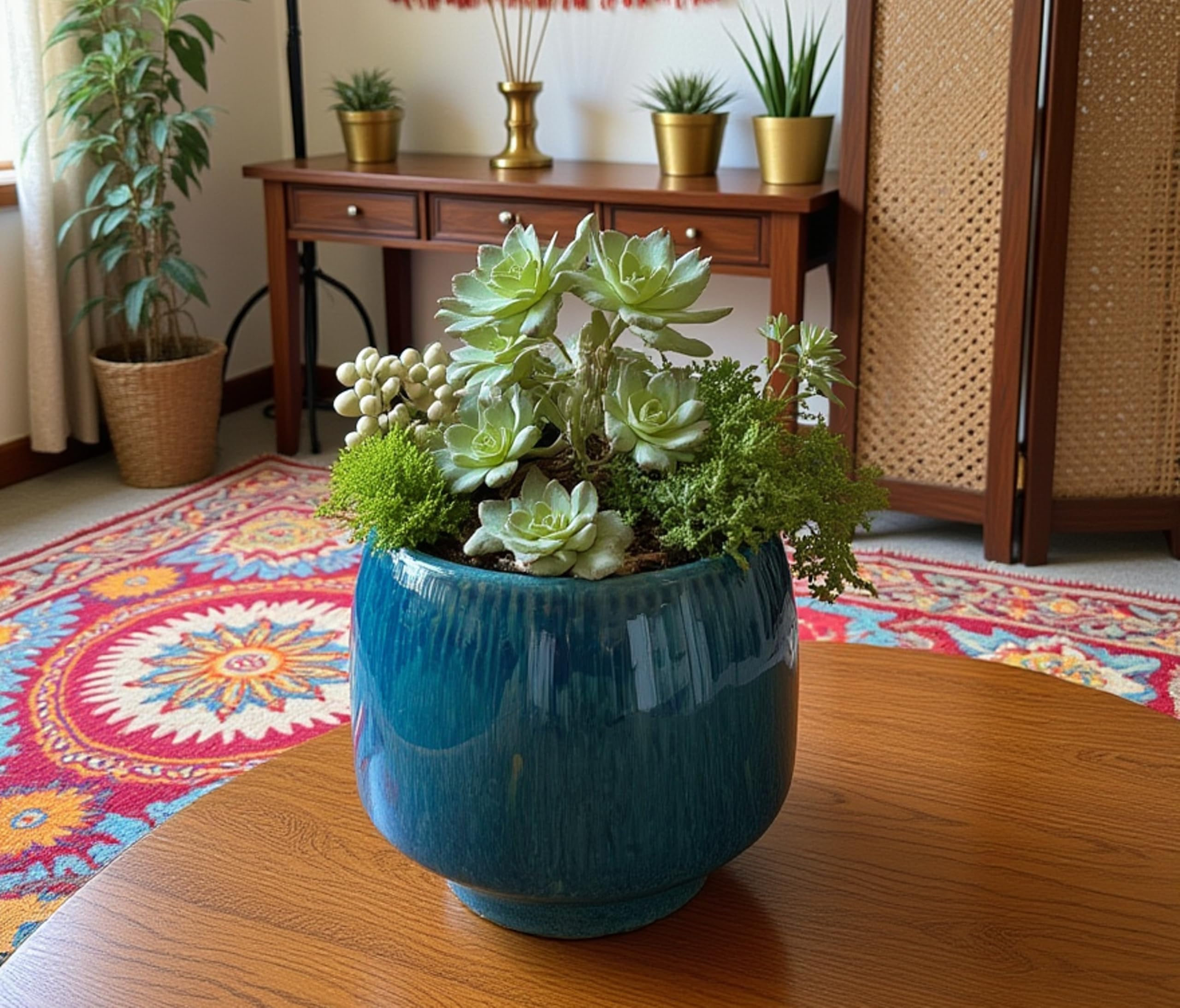 UrbanRoots Bonsai Ceramic Tray Pot (Mushroom)