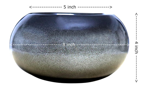 UrbanRoots Bonsai Ceramic Tray Pot (Space Grey)