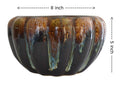 UrbanRoots Pumpkin Ceramic Pot (7 inch) (Brown)