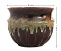 UrbanRoots Rustic Ceramic Planter (Brown) (Medium)