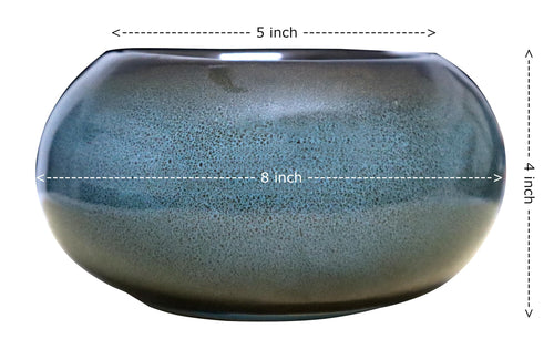 UrbanRoots Bonsai Ceramic Tray Pot (Prussian Blue)